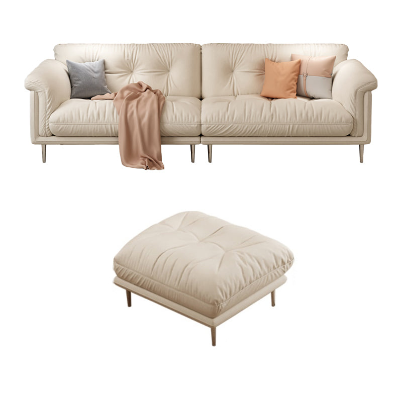 Modernistisches Sofa Kunstleder armloses Sofa mit losen Rücken für Wohnzimmer