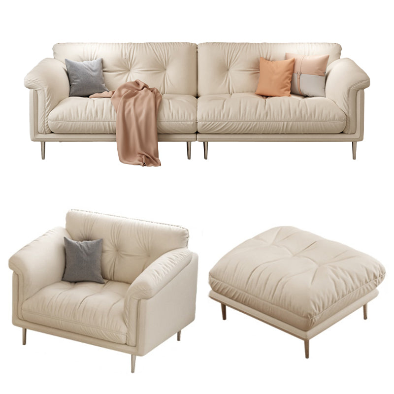 Modernistisches Sofa Kunstleder armloses Sofa mit losen Rücken für Wohnzimmer