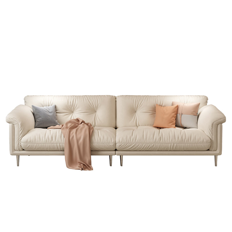 Modernistisches Sofa Kunstleder armloses Sofa mit losen Rücken für Wohnzimmer
