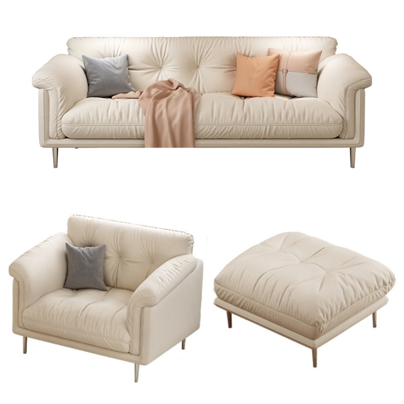 Modernistisches Sofa Kunstleder armloses Sofa mit losen Rücken für Wohnzimmer