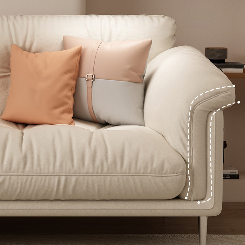 Modernistisches Sofa Kunstleder armloses Sofa mit losen Rücken für Wohnzimmer