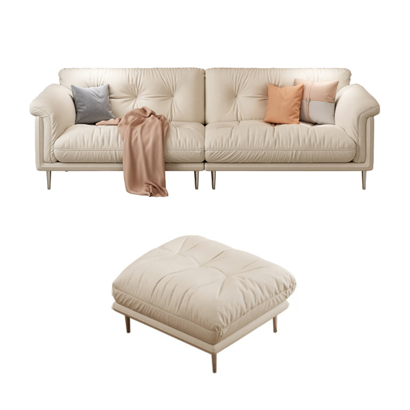 Modernistisches Sofa Kunstleder armloses Sofa mit losen Rücken für Wohnzimmer