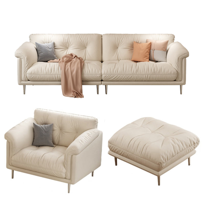 Modernistisches Sofa Kunstleder armloses Sofa mit losen Rücken für Wohnzimmer