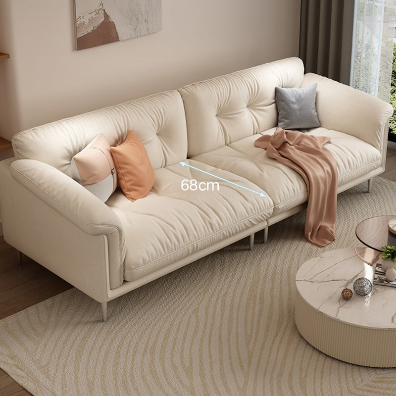 Modernistisches Sofa Kunstleder armloses Sofa mit losen Rücken für Wohnzimmer