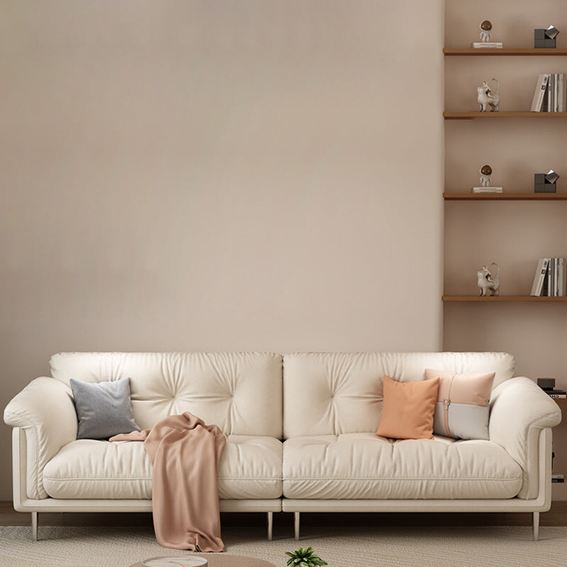 Modernistisches Sofa Kunstleder armloses Sofa mit losen Rücken für Wohnzimmer