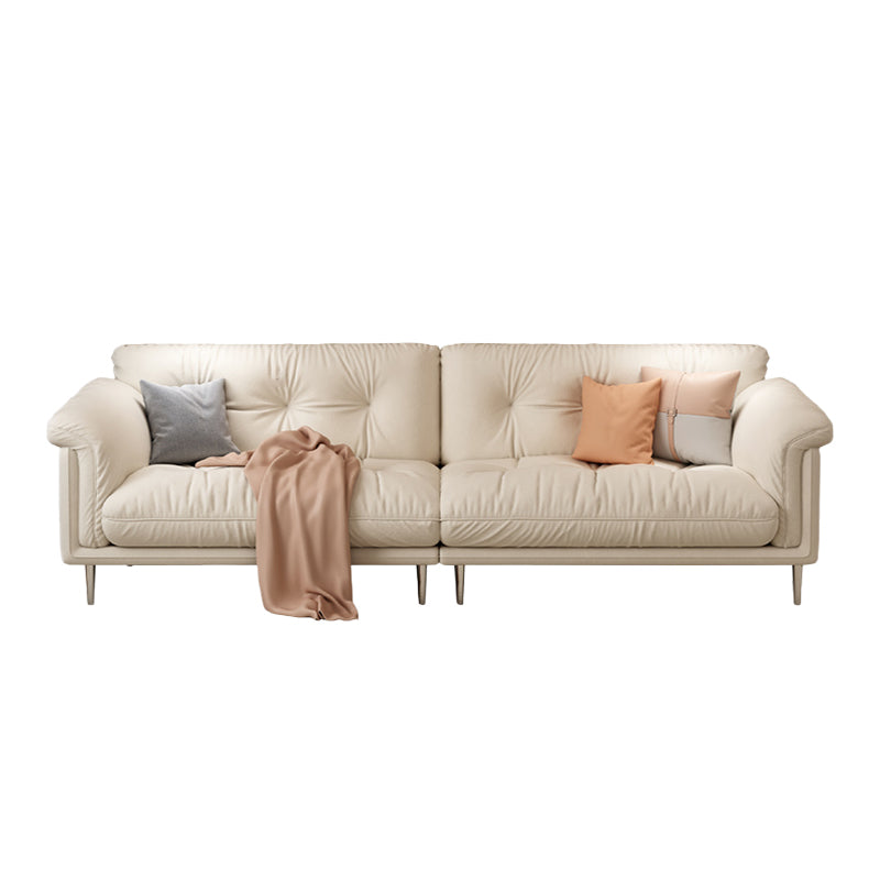 Modernistisches Sofa Kunstleder armloses Sofa mit losen Rücken für Wohnzimmer