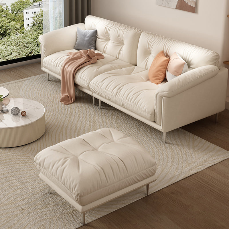 Modernistisches Sofa Kunstleder armloses Sofa mit losen Rücken für Wohnzimmer