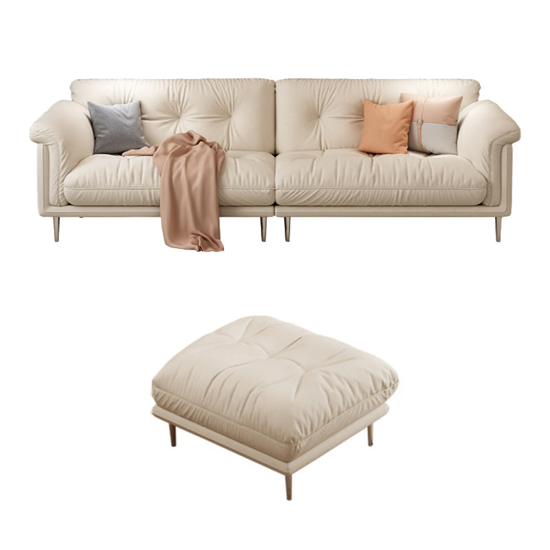 Modernistisches Sofa Kunstleder armloses Sofa mit losen Rücken für Wohnzimmer