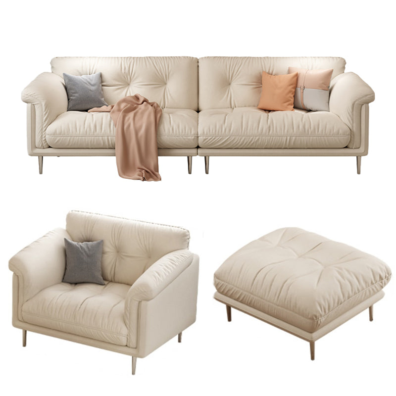 Modernistisches Sofa Kunstleder armloses Sofa mit losen Rücken für Wohnzimmer