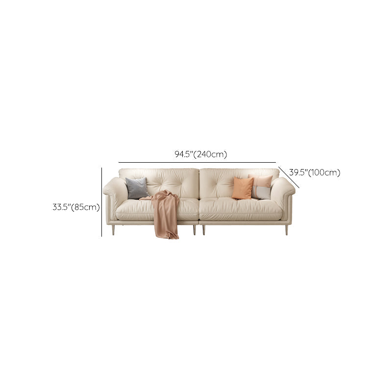 Modernistisches Sofa Kunstleder armloses Sofa mit losen Rücken für Wohnzimmer
