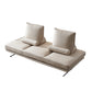 Modernistic Sofa with Bolster Pillows Armless Settee for Bonus Room