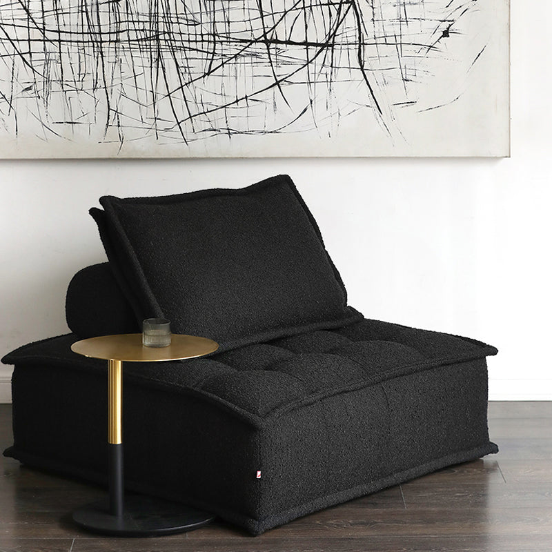 ボルスター枕を備えたモダンなソファボーナスルーム用アームレスセッピー