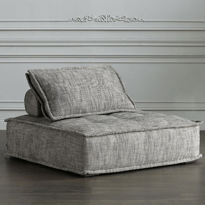 ボルスター枕を備えたモダンなソファボーナスルーム用アームレスセッピー