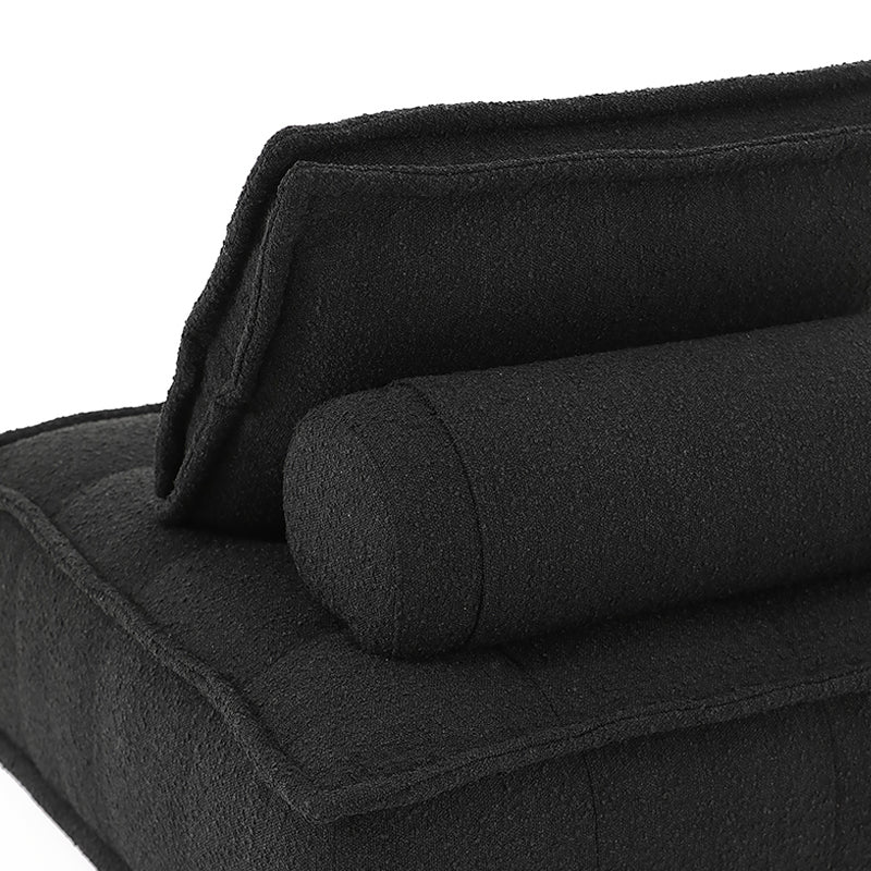 ボルスター枕を備えたモダンなソファボーナスルーム用アームレスセッピー