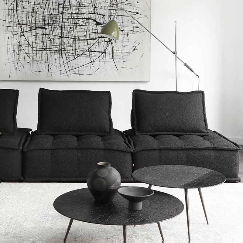 ボルスター枕を備えたモダンなソファボーナスルーム用アームレスセッピー