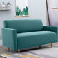 Modernistische Standardsofa -Kissen Quadratarm 2 Sitzer Wohnzimmer Sofa