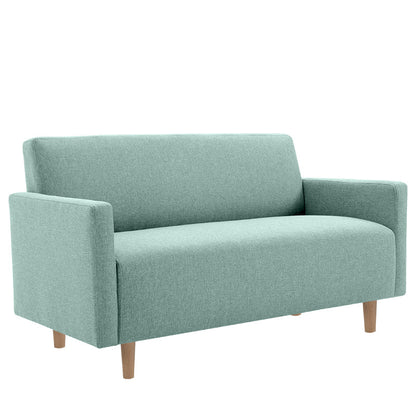Modernistische Standardsofa -Kissen Quadratarm 2 Sitzer Wohnzimmer Sofa