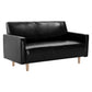 Modernistische Standardsofa -Kissen Quadratarm 2 Sitzer Wohnzimmer Sofa