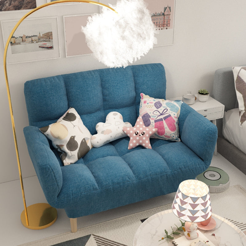 Modernistic Living Room Cotton Blend Sofa Biscuit Back Seating Clearhalo 'furn' 'furn_sofas' 'Furniture' 'Living Room Furniture' 'Sofa' 'sofas' 7172932