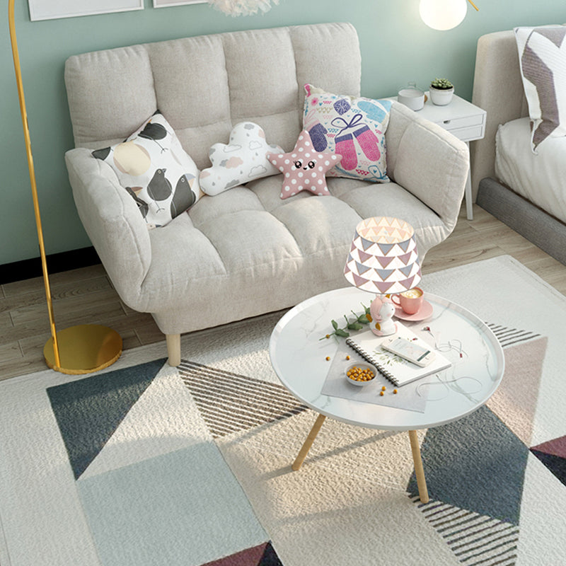 Modernistic Living Room Cotton Blend Sofa Biscuit Back Seating Clearhalo 'furn' 'furn_sofas' 'Furniture' 'Living Room Furniture' 'Sofa' 'sofas' 7172933