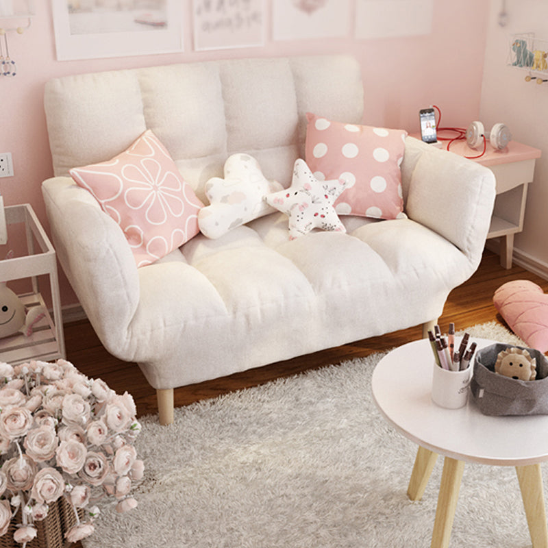 Modernistic Living Room Cotton Blend Sofa Biscuit Back Seating Clearhalo 'furn' 'furn_sofas' 'Furniture' 'Living Room Furniture' 'Sofa' 'sofas' 7172935