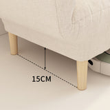 Modernistic Living Room Cotton Blend Sofa Biscuit Back Seating Clearhalo 'furn' 'furn_sofas' 'Furniture' 'Living Room Furniture' 'Sofa' 'sofas' 7172939