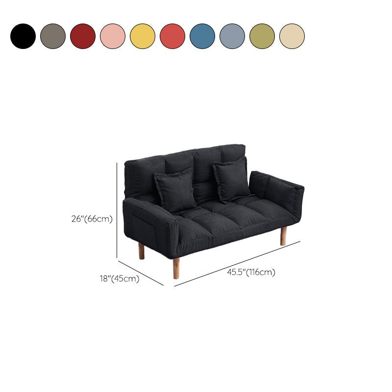 Modernistic Living Room Cotton Blend Sofa Biscuit Back Seating Clearhalo 'furn' 'furn_sofas' 'Furniture' 'Living Room Furniture' 'Sofa' 'sofas' 7172964