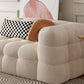 Modernistic Biscuit Back Sofa Tuxedo Arm Loveseat for Living Room