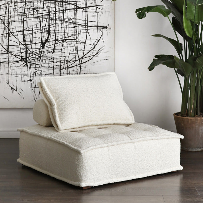 Canapé contemporain avec oreillers de soutillement et sans arme pour la salle bonus