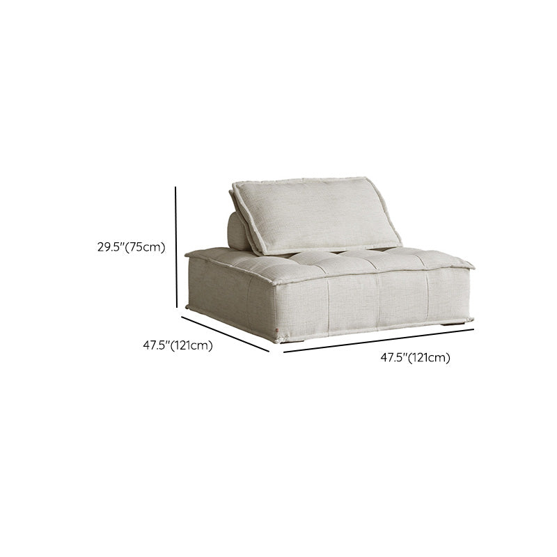 Canapé contemporain avec oreillers de soutillement et sans arme pour la salle bonus