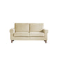 Modernistic Fabric Loveseat with Pillows and Cushion Modern Sofa for Room 71"L x 36"W x 35"H White Flannel Clearhalo 'furn' 'furn_sofas' 'Furniture' 'Living Room Furniture' 'Sofa' 'sofas' 7173101