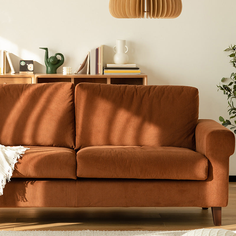 Modernistic Fabric Loveseat with Pillows and Cushion Modern Sofa for Room Clearhalo 'furn' 'furn_sofas' 'Furniture' 'Living Room Furniture' 'Sofa' 'sofas' 7173104