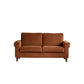 Modernistic Fabric Loveseat with Pillows and Cushion Modern Sofa for Room 71"L x 36"W x 35"H Brown Flannel Clearhalo 'furn' 'furn_sofas' 'Furniture' 'Living Room Furniture' 'Sofa' 'sofas' 7173107