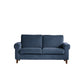 Modernistic Fabric Loveseat with Pillows and Cushion Modern Sofa for Room 71"L x 36"W x 35"H Blue Flannel Clearhalo 'furn' 'furn_sofas' 'Furniture' 'Living Room Furniture' 'Sofa' 'sofas' 7173111