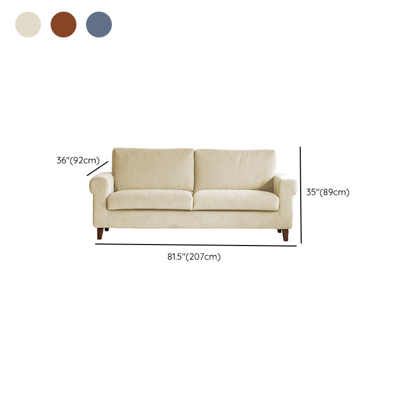 Modernistic Fabric Loveseat with Pillows and Cushion Modern Sofa for Room Clearhalo 'furn' 'furn_sofas' 'Furniture' 'Living Room Furniture' 'Sofa' 'sofas' 7173116
