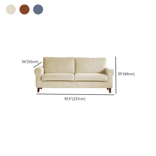 Modernistic Fabric Loveseat with Pillows and Cushion Modern Sofa for Room Clearhalo 'furn' 'furn_sofas' 'Furniture' 'Living Room Furniture' 'Sofa' 'sofas' 7173117