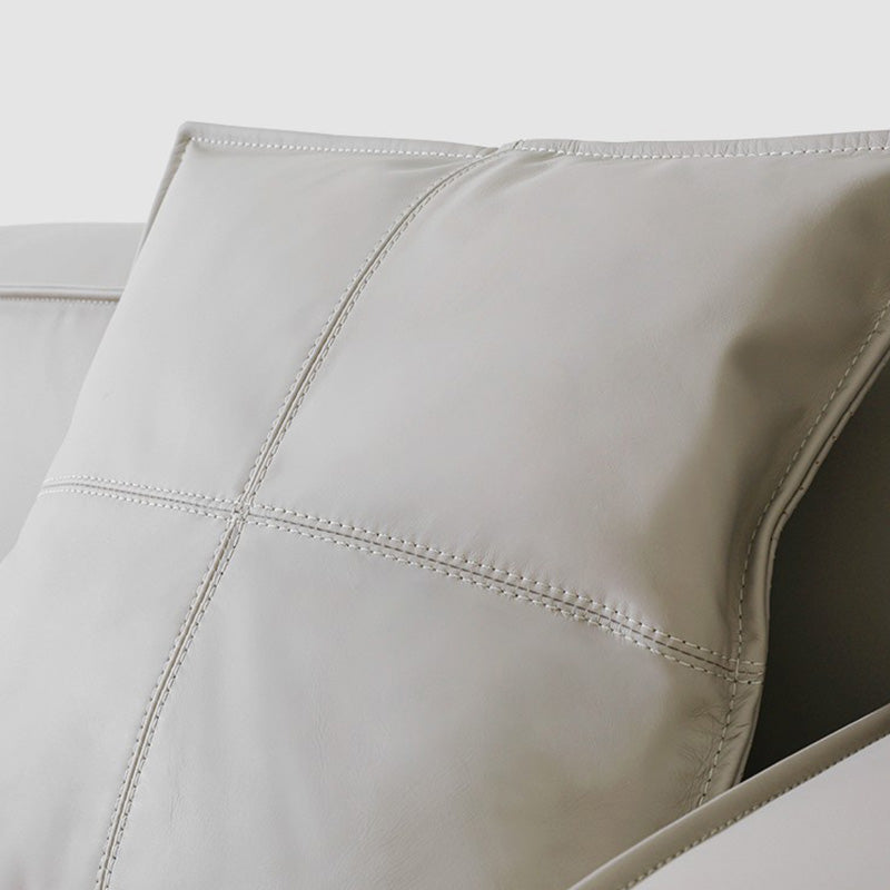 Ultra-Modern Genuine Sofa with Pillow Back and Square Arm in Wood Clearhalo 'furn' 'furn_sofas' 'Furniture' 'Living Room Furniture' 'Sofa' 'sofas' 7173159