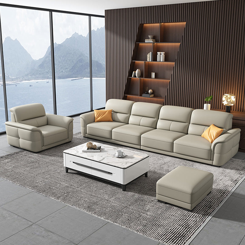 Ultra-modernes echtes Sofa mit Kissen Rücken und gerolltem Arm in Holz