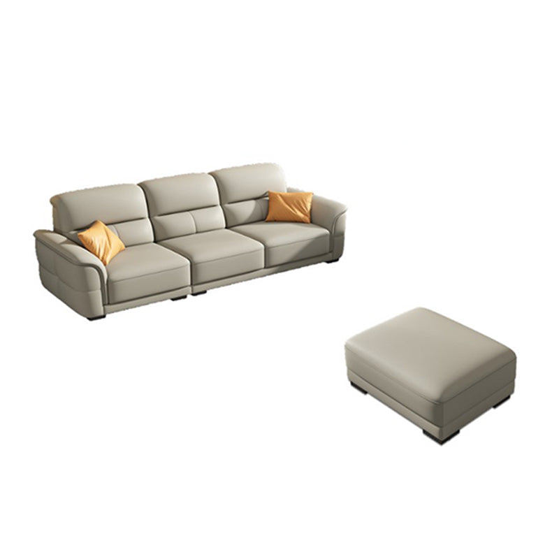 Ultra-modernes echtes Sofa mit Kissen Rücken und gerolltem Arm in Holz