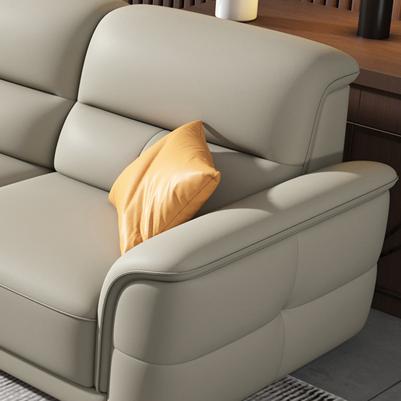 Ultra-modernes echtes Sofa mit Kissen Rücken und gerolltem Arm in Holz