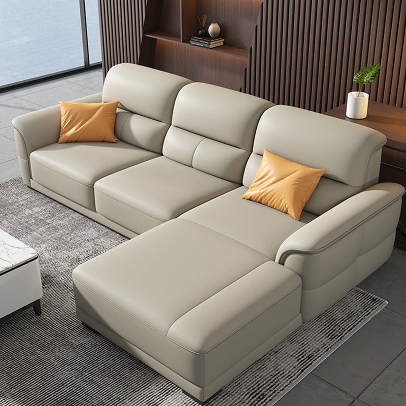 Ultra-modernes echtes Sofa mit Kissen Rücken und gerolltem Arm in Holz