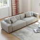 37" Wide Contemporary Sofa Leather Square Arm Standard Seating
