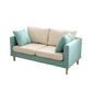 24" Wide Contemporary Sofa Fabric Square Arm 2 Seater Seating
