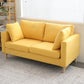 24" Wide Contemporary Sofa Fabric Square Arm 2 Seater Seating