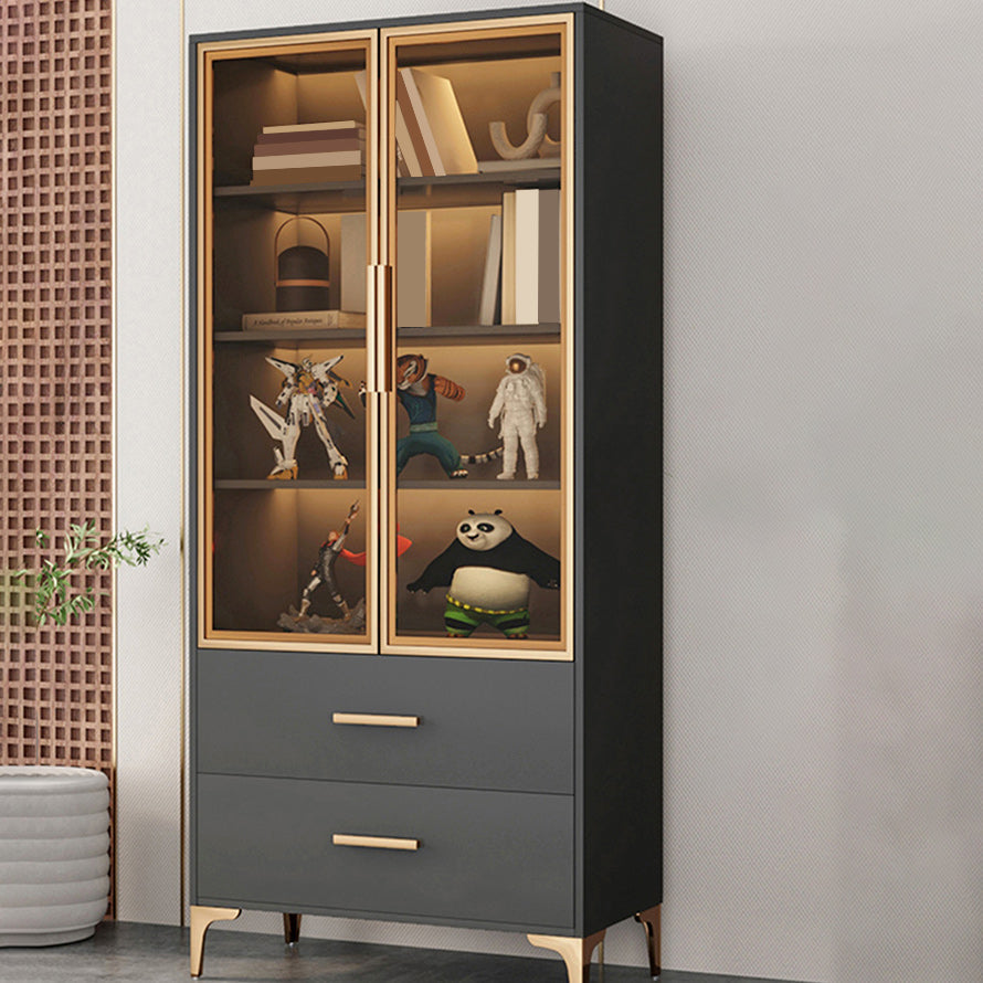 Mobile moderno mobile accento resistente al metallo e al legno con porte