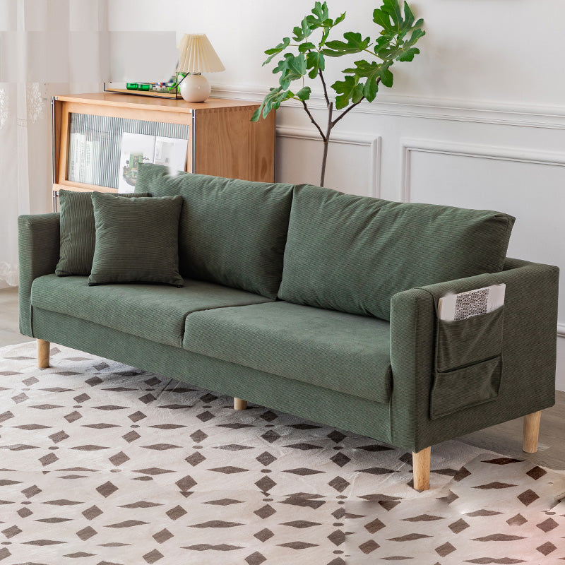 Asiento estándar de brazo cuadrado de tela de sofá de 25 "de ancho con almacenamiento