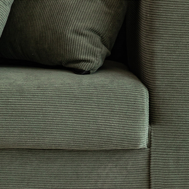 Asiento estándar de brazo cuadrado de tela de sofá de 25 "de ancho con almacenamiento