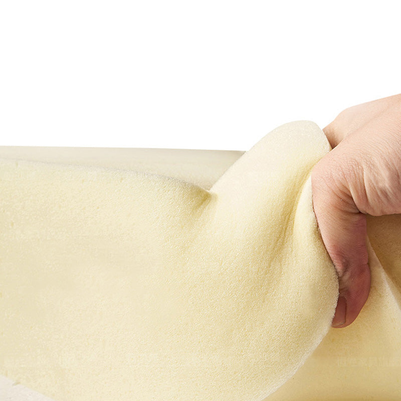 Flared Arm Sofa 30.31" High Faux Leather Sofa with Loose Back