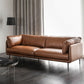 Faux Leather Sofa 31.49" High Tuxedo Arm Sofa with Loose Back Clearhalo 'furn' 'furn_sofas' 'Furniture' 'Living Room Furniture' 'Sofa' 'sofas' 7173424
