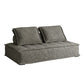 29.92" High Sofa Contemporary Armless Sofa with Bolster Pillows